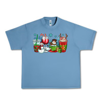 Pebble Blue christmas snowman coffee cups Urban Heavy Tee - OliviaCreatesArt