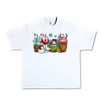 White christmas snowman coffee cups Urban Heavy Tee - OliviaCreatesArt