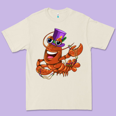 Mardi Gras Crawfish Premium Tee Designed By Cowgirlartshop