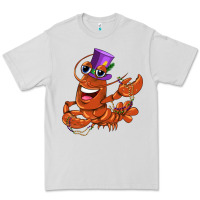 Dove Grey mardi gras crawfish Premium Tee - CowGirlArtShop