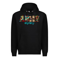 Black army mom christmas Premium Hoodie - Jasminsmagicworld