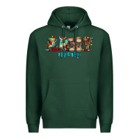 Sports Green army mom christmas Premium Hoodie - Jasminsmagicworld