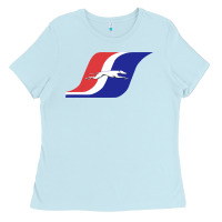 Baby Blue Greyhound Bus Ladies Tee - DesigneFamous