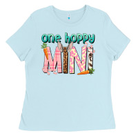 Baby Blue One hoppy Mini Easter Day Ladies Tee - HowdyJamesFarm