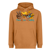 Meerkat peace love country cowhide cowboy hat Heavyweight Hoodie - AdoDesignShop