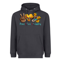 Smoke peace love country cowhide cowboy hat Heavyweight Hoodie - AdoDesignShop