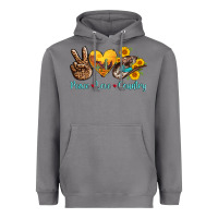 Storm peace love country cowhide cowboy hat Heavyweight Hoodie - AdoDesignShop