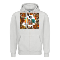 Dove Grey hair tech Zipper Hoodie - AdoDesignShop