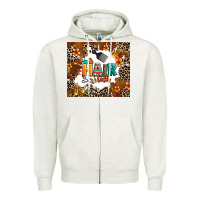 Oatmeal Heather hair tech Zipper Hoodie - AdoDesignShop