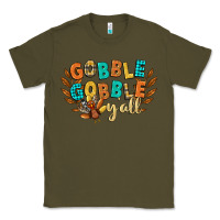 Army Green gobble gobble yall Classic Tee - CowGirlArtShop