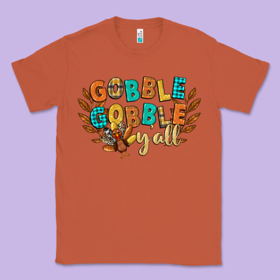 Gobble Gobble Yall Classic Tee Designed By Cowgirlartshop