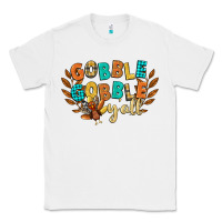 White gobble gobble yall Classic Tee - CowGirlArtShop