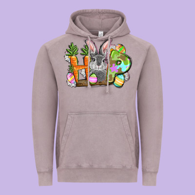 Hop Easter Day Vintage Hoodie Designed By Fadigitalartstudio