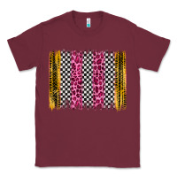 Burgundy race leopard brush stroke Classic Tee - Artiststas