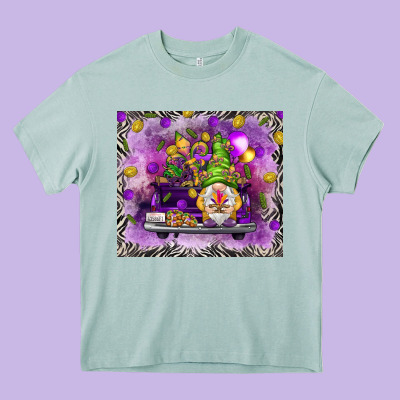 Gnome On The Truck Tumbler Hjf Heavy Core Tee Designed By Howdyjamesfarm