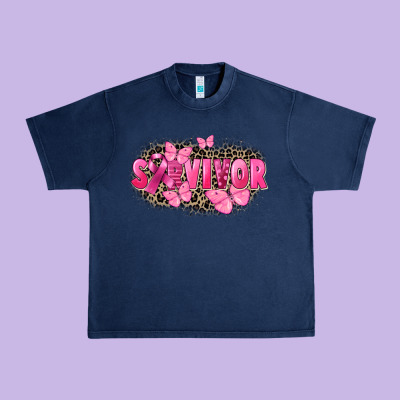 Survivor Breast Cancer Urban Heavy Tee Designed By Fadigitalartstudio