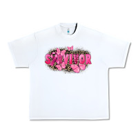 White Survivor Breast Cancer Urban Heavy Tee - FaDigitalArtStudio