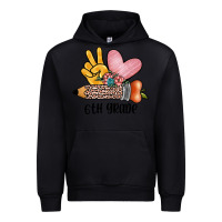 Black peace love 6th grade Urban Hoodie - JahusDesignShop