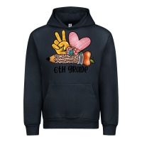 Navy peace love 6th grade Urban Hoodie - JahusDesignShop