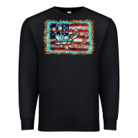 Black flag cactus horseshoe Premium Sweatshirt - AdoDesignShop
