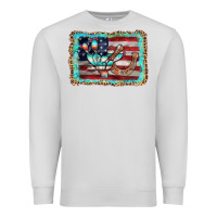 Dove Grey flag cactus horseshoe Premium Sweatshirt - AdoDesignShop
