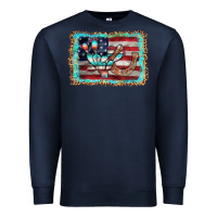 Navy flag cactus horseshoe Premium Sweatshirt - AdoDesignShop