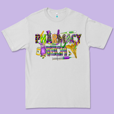 Mardi Gras Pharmacy Tech Premium Tee Designed By Cowgirlartshop