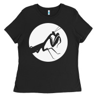 Black praying mantis Ladies Tee - DesigneFamous
