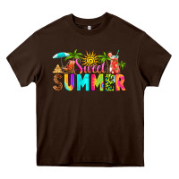 Chocolate Brown sweet summer Heavy Core Tee - RanaPortraitStore