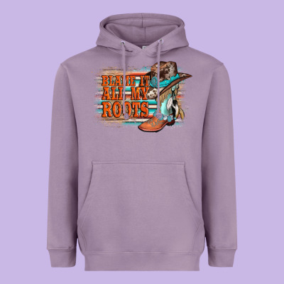 Blame It All My Roots Heavyweight Hoodie Designed By Adodesignshop