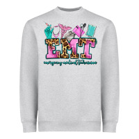 Heather Grey emt emergency medical technician Heavyweight Sweatshirt - AdoDesignShop