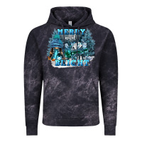 Cloud Black merry and bright Vintage Hoodie - FaDigitalArtStudio