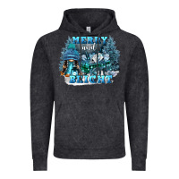 Vintage Black merry and bright Vintage Hoodie - FaDigitalArtStudio