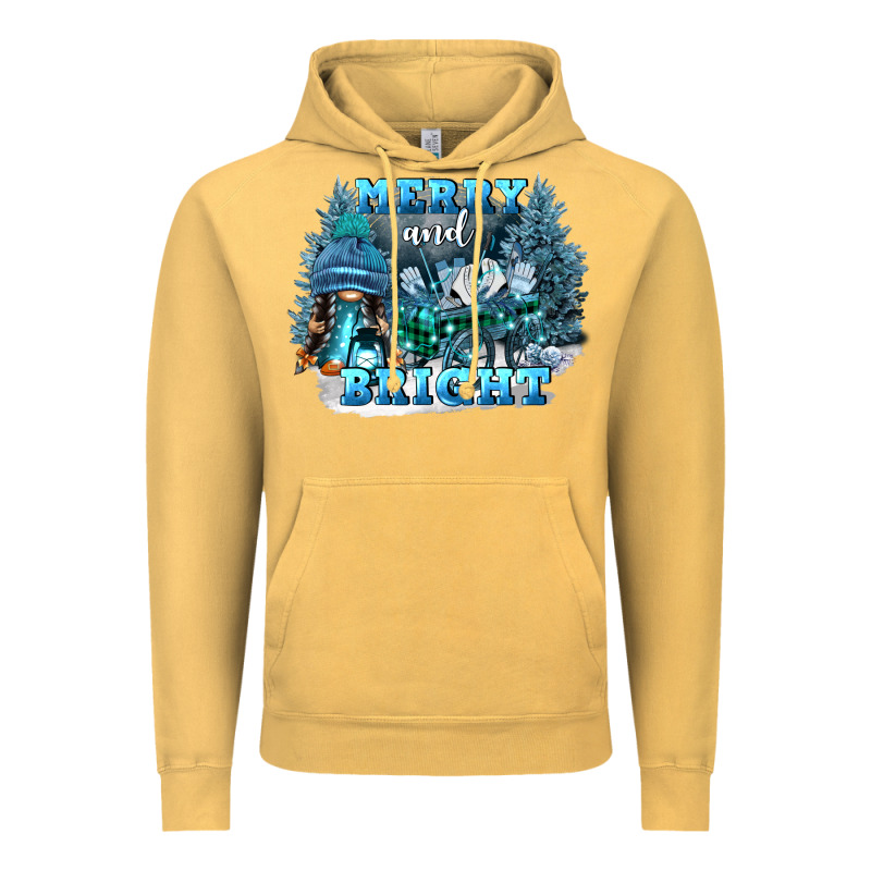 Merry And Bright Vintage Hoodie by FaDigitalArtStudio | Teevron