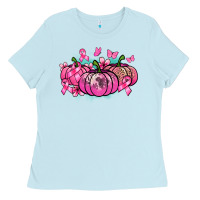 Baby Blue Cancer pumpkins Cancer Awareness Ladies Tee - HowdyJamesFarm