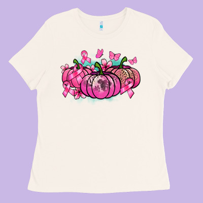 Cancer Pumpkins Cancer Awareness Ladies Tee Designed By Howdyjamesfarm