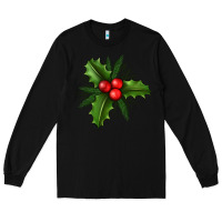 Black Mistletoe Long Sleeve Tee - BundleAndBundleShop