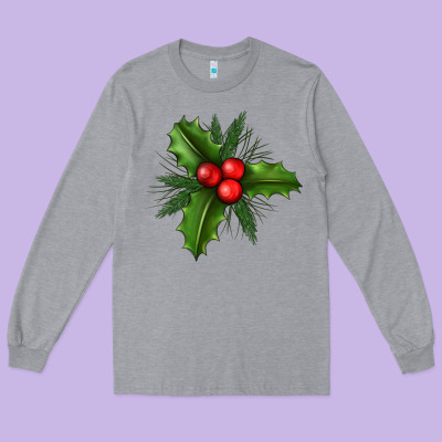 Mistletoe Long Sleeve Tee Designed By Bundleandbundleshop