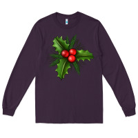 Plum Mistletoe Long Sleeve Tee - BundleAndBundleShop