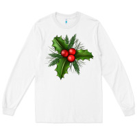 White Mistletoe Long Sleeve Tee - BundleAndBundleShop