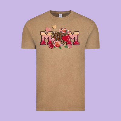 Valentine's Day Mom Vintage Tee Designed By Fadigitalartstudio