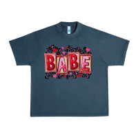 Midnight Navy Valentine's Day babe Urban Heavy Tee - FaDigitalArtStudio