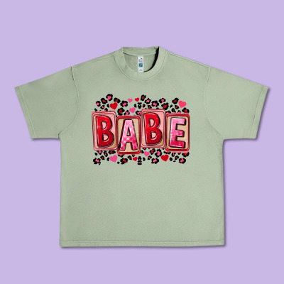 Valentine's Day Babe Urban Heavy Tee Designed By Fadigitalartstudio