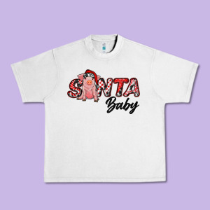Christmas Santa Baby Urban Heavy Tee Designed By Ranaportraitstore