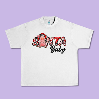 Christmas Santa Baby Urban Heavy Tee Designed By Ranaportraitstore