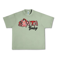 Oil Green Christmas Santa Baby Urban Heavy Tee - RanaPortraitStore