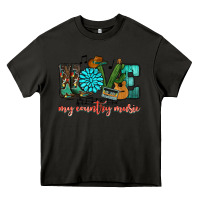 Asphalt Western love my country music Heavy Core Tee - HowdyJamesFarm
