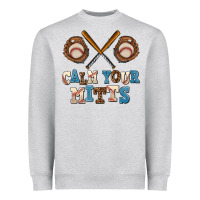Heather Grey calm your mitts Heavyweight Sweatshirt - AdoDesignShop