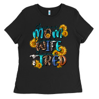 Black Super mom super wife super tired Ladies Tee - CowGirlArtShop
