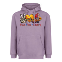 Lavender peace love country american texas flag boots Heavyweight Hoodie - AdoDesignShop
